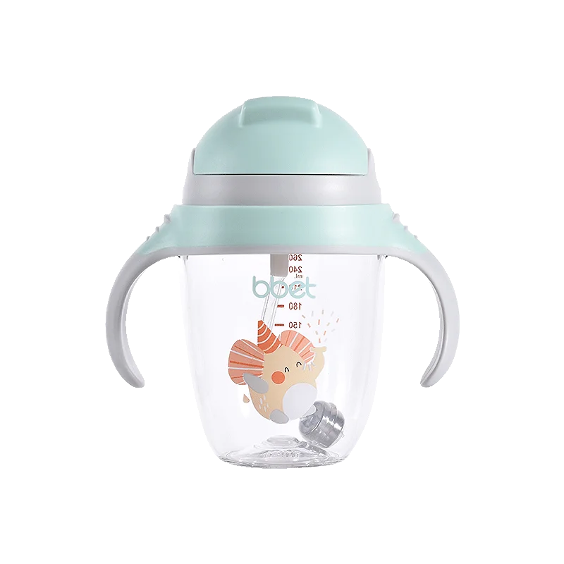 Amiami children learn feeding drinking bottle non-spill baby sippy cups baby bottle straw bottle baby products of all types
