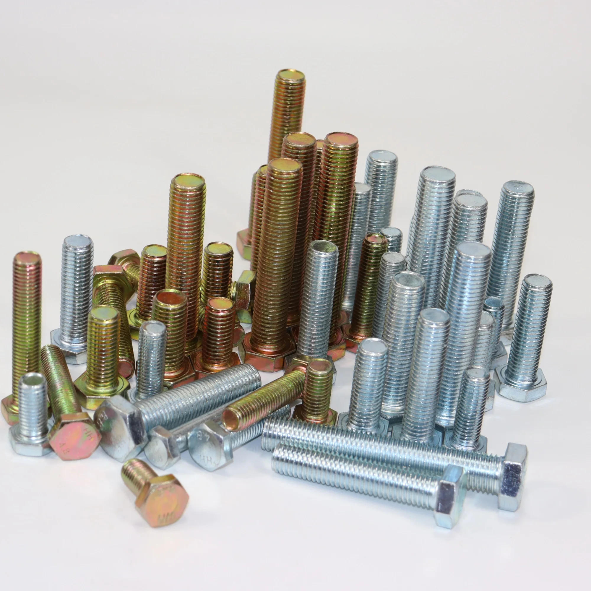 Factory price high quality hex bolt din 931 zinc plated metric thread din931 hex head bolt