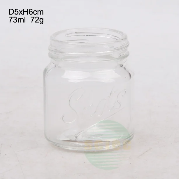 2oz 3oz 4oz shots jar mini glass mason jar jam food storage bottle with screw cap