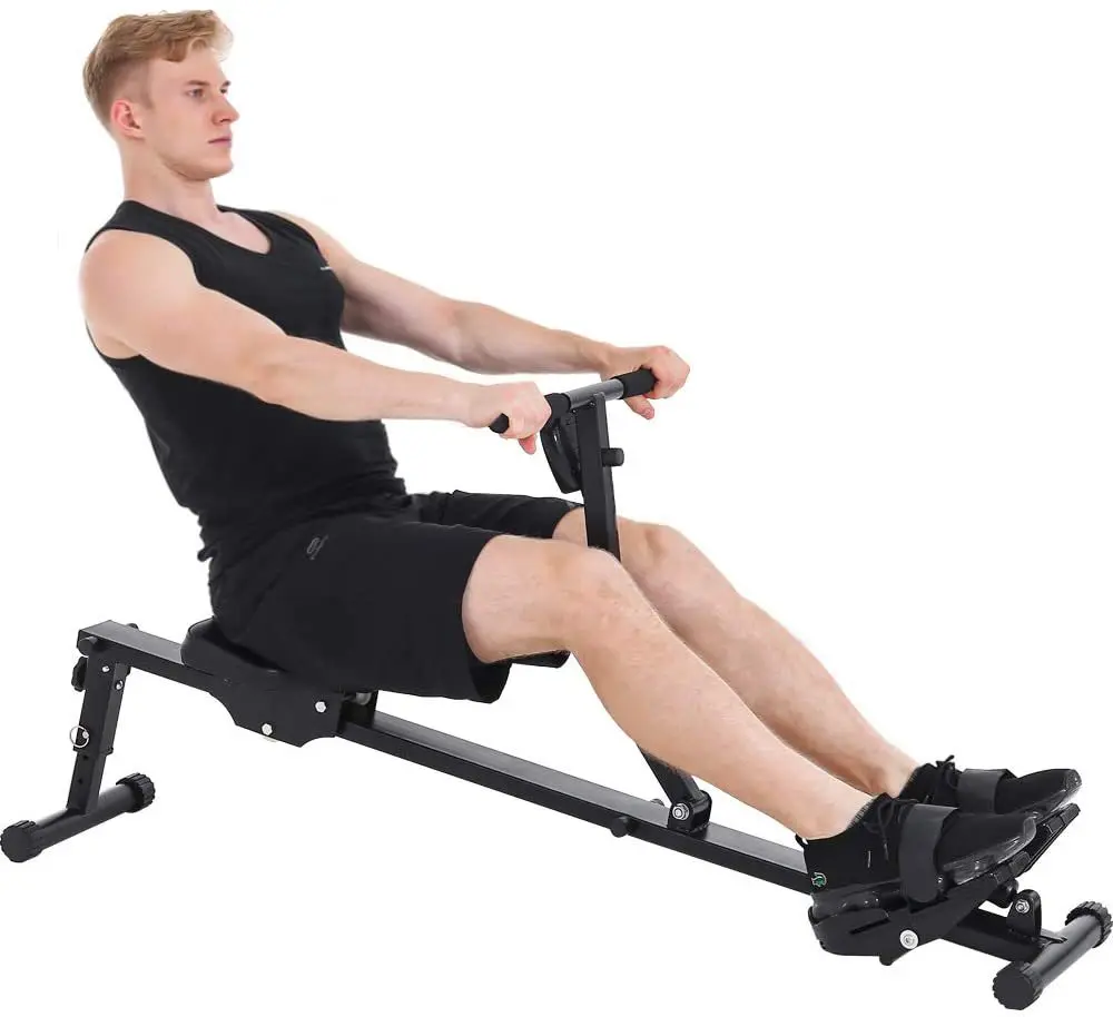 Hydraulic Rowing Machine Full Motion Adjustable Rower with 12 Level Resistance