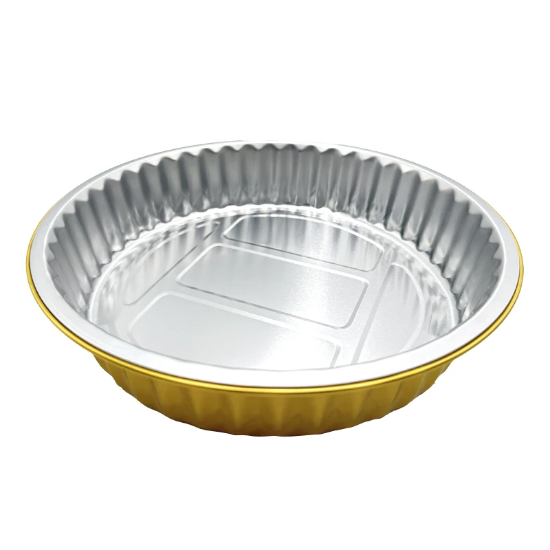 Tray Food Container Aluminum Foil Takeaway Aluminium Foil With Plastic Lids Foil Tray