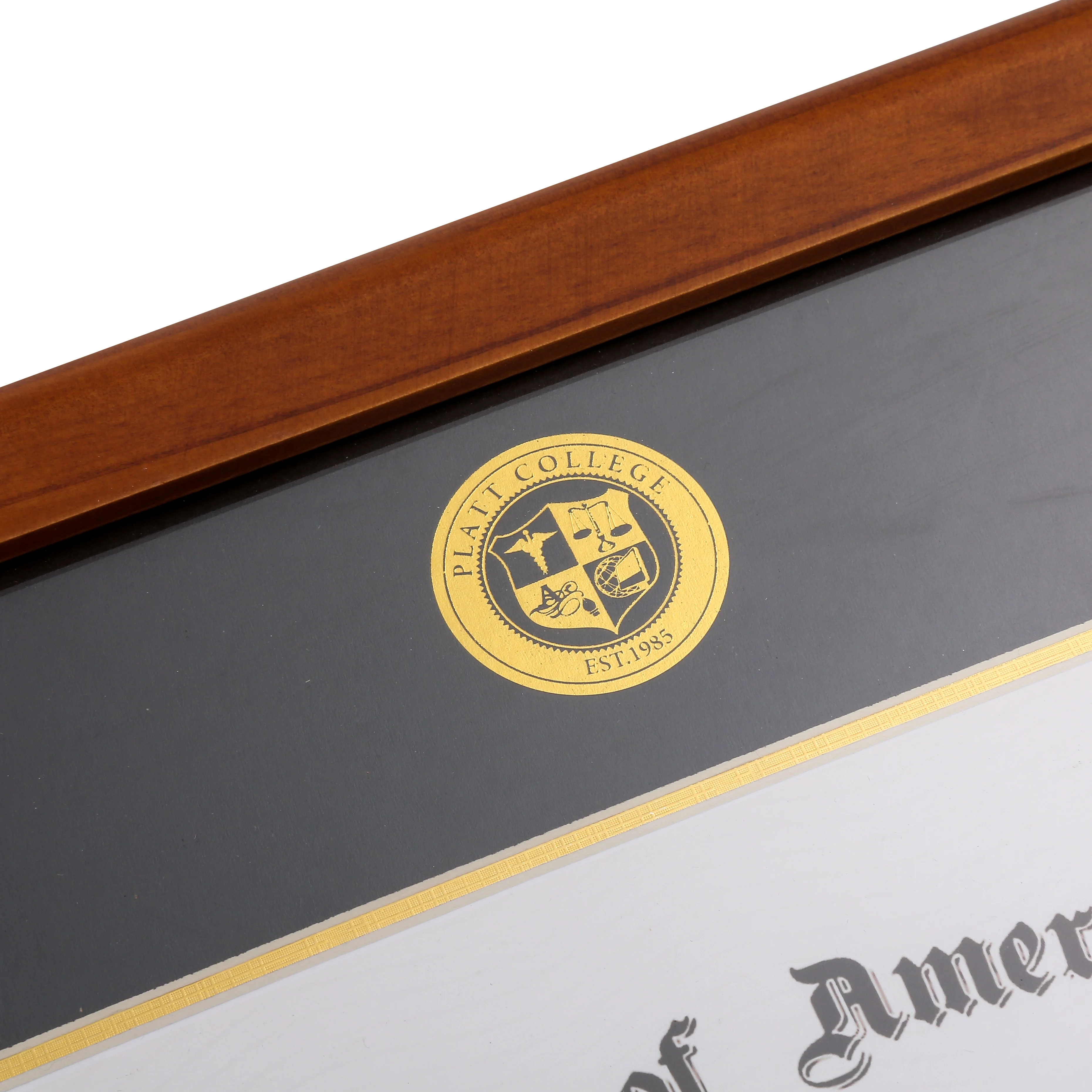 Custom Mahogany craft photo frame certificate Diploma A4 Certification Framework Graduation Certificate frame