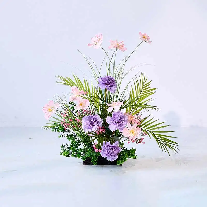 Garden Pots Planters Simulated Plastic Trees Landscaping Indoor Green Artificial Plant Palm Tree Home Decor Accessories