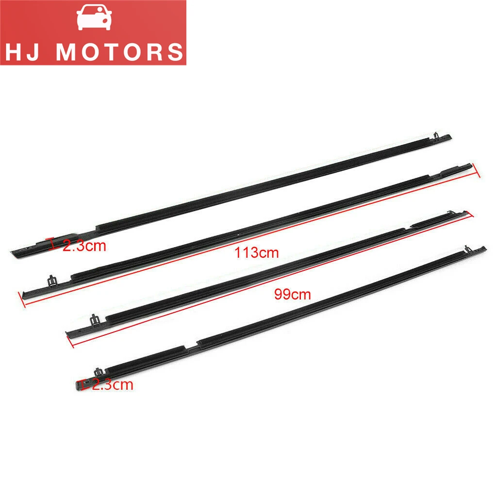 Weatherstrip for Honda Civic Sedan 2006-2011 Window Strip Car Door Seal Weatherstrip Molding Trim 72450-SNA-A01 Car Window Trim