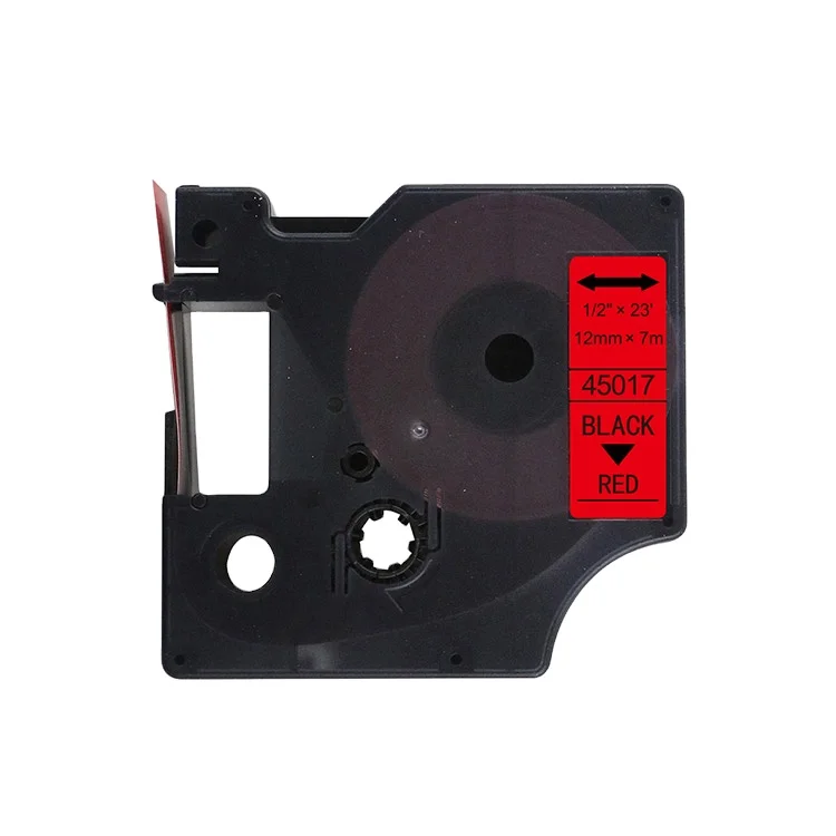 Dymo совместимый 40917 9 мм 7 м черный на красной ленте принтер Этикетки LM160 принтеры совместимы D1 лента для этикеток