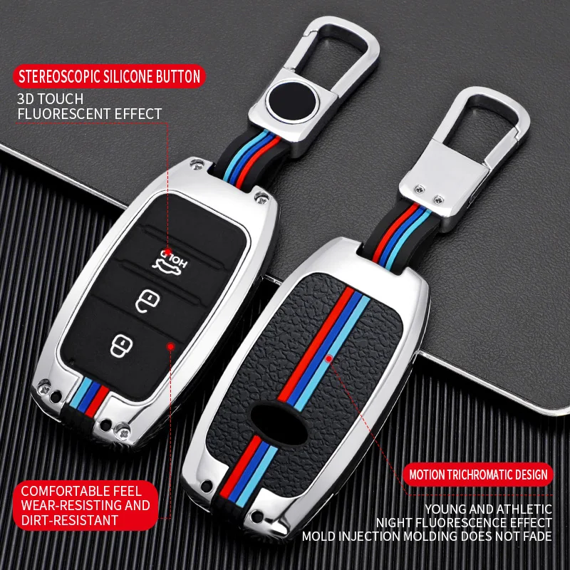 Zinc Alloy Silicone Car Key Case Cover For KIA Rio Rio5 Sportage Ceed Cerato K3 KX3 K4 K5 Cerato Sorento Optima Cerato Picanto