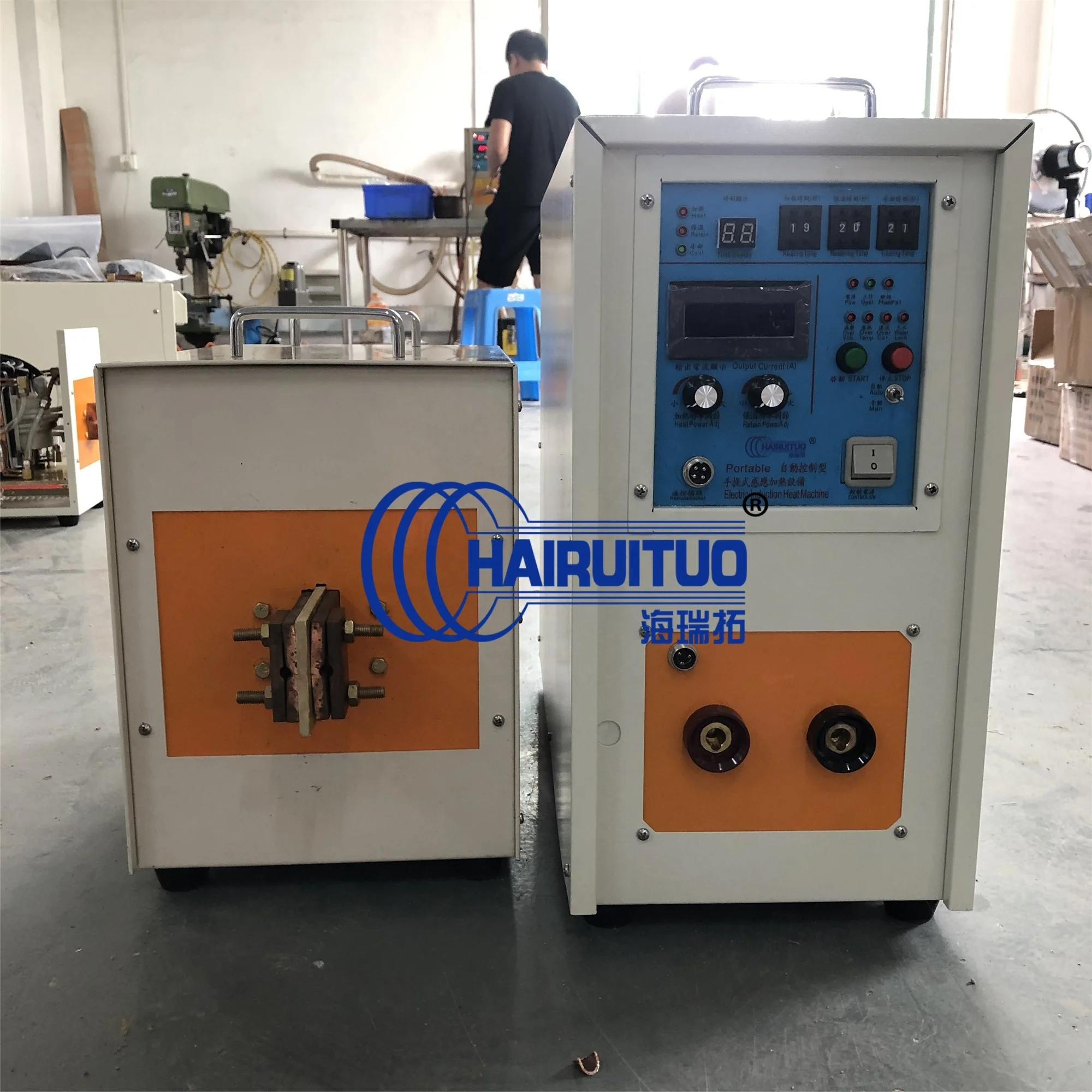 
IGBT 60KW high frequency induction welding equipment for brazing welding machine soldering and heating metal melting 
