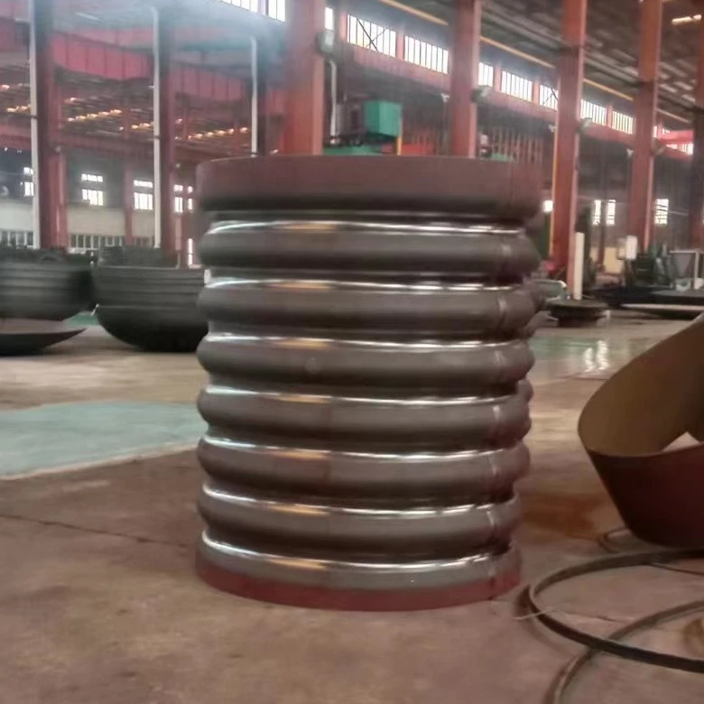 Carbon steel corrugated furnace for firetube boiler