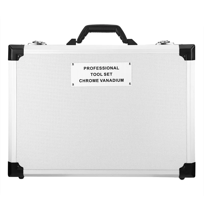 139-piece set of aluminum box household auto repair combination tool comprehensive toolbox manual combination toolbox spot whole