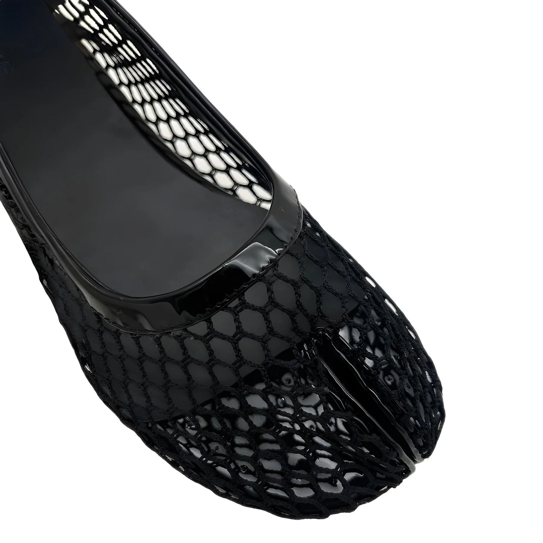 Fashion Custom 2024 Wholesale Ladies Flat split toe mesh Sandals Cheap price for good quality  Woman Shoes With Private Label