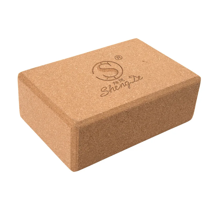 Custom Logo Cork Block Large Yoga Brick,Organic 100% Cork Yoga Block