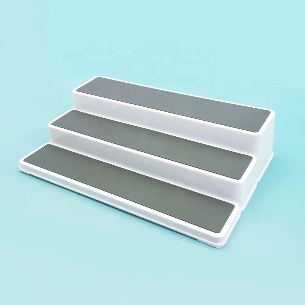
SA-8410 Non slip 3 Tier Ladder Seasoning Rack Spice Pantry Step Shelf Organizer Cabinet Holder Household Kitchen Storage 