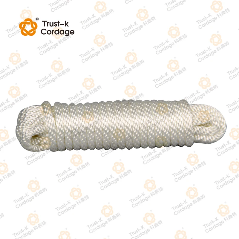 100% Raw Polyester PP  braided solid braid utility rope For Horse