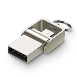 OTG USB2.0 2in1 4gb 8gb 16gb 32gb 64gb 128gb 512g  Universal Metal Mini USB Flash drive for android phone to PC Laptop