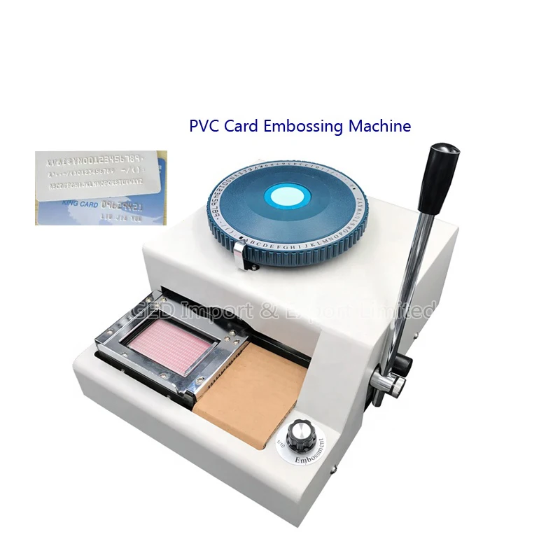 68 70 72 Character Letter Plastic Credit ID Plate Number Embosser Manual PVC Card Embossing Machine