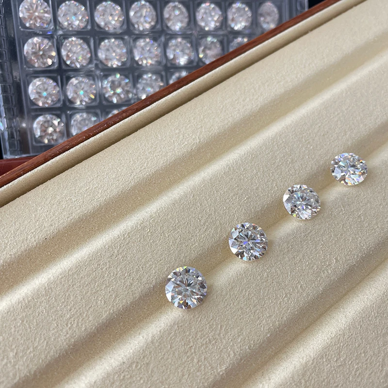 SICGEM Lab-Created DEF Color Grade Brilliant Cut Flawless Loose Moissanite Gemstone Passes Diamond Tester-Excellent Price!