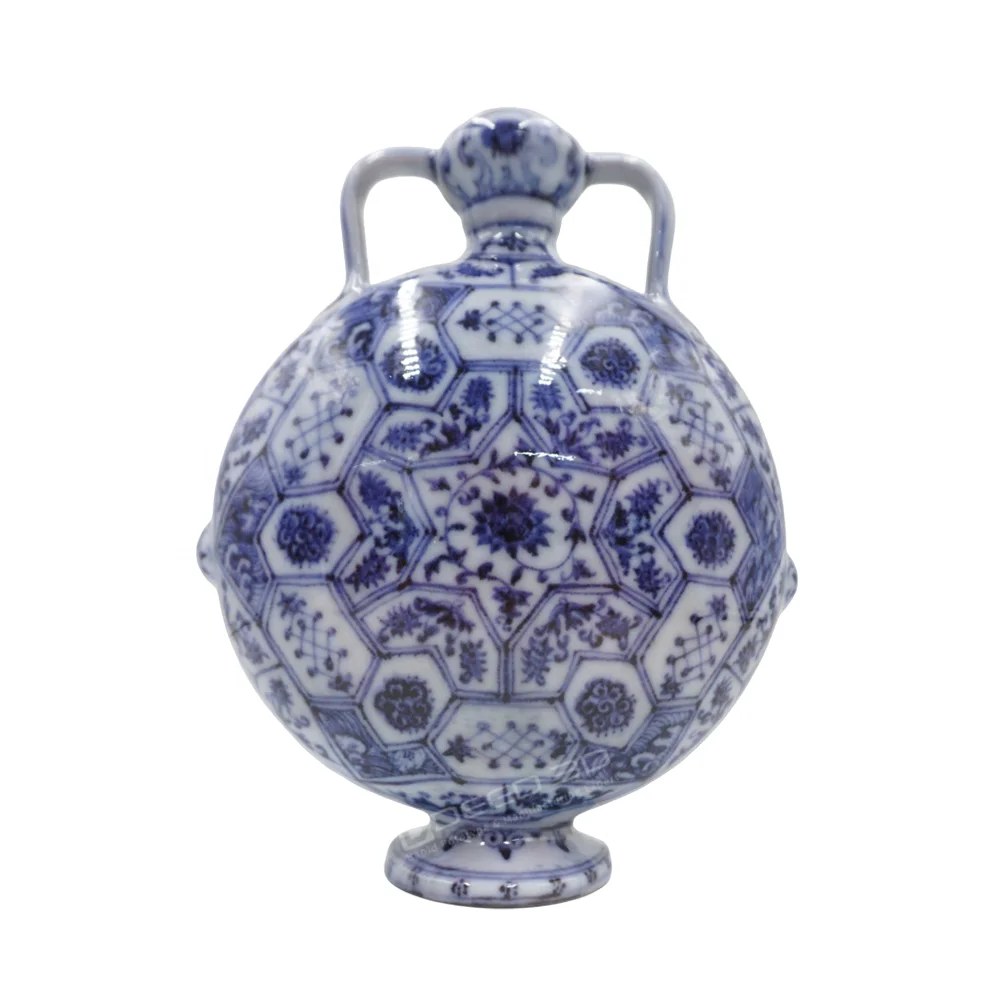 OEM ODM Chinese tradition blue and white porcelain pattern home decor flower vases 3d resin printing service
