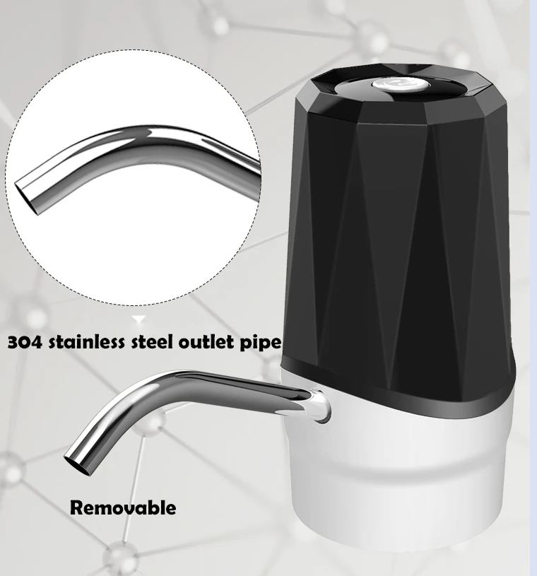 Usb Rechargeable Water Dispenser For Barrelled Water Electric Automatic Drinking Water Pump