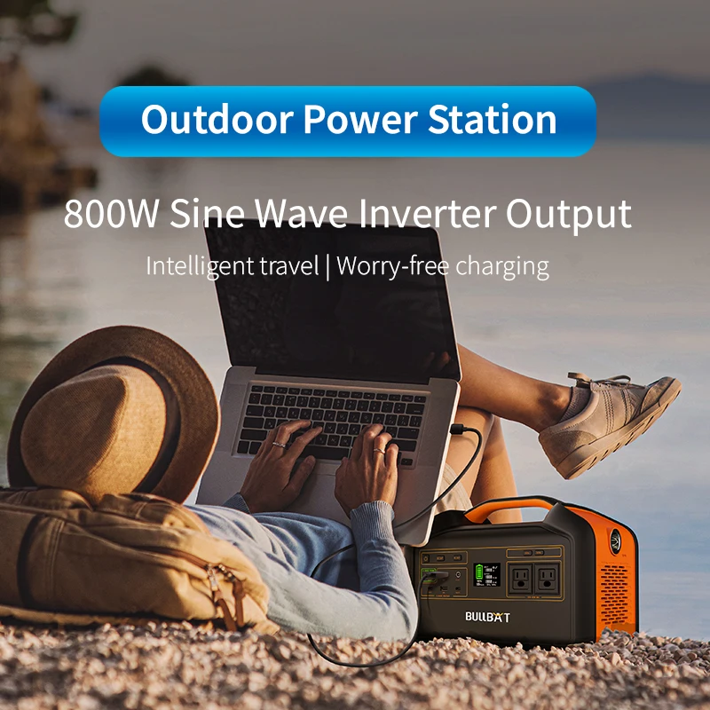 Bullbat Ready To Ship free shipping  Portable Backup Generator 500w 1000w 800w Solar Charging Power Station Lithium Battery Pack