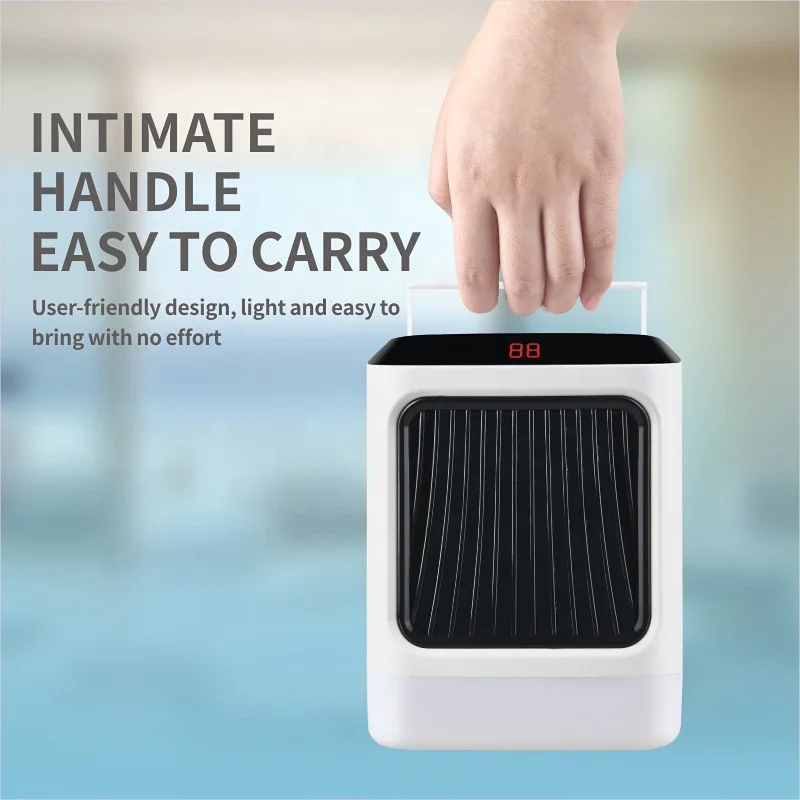 Mini Indoor Home Use Portable Electric Heating Fan with Thermostat