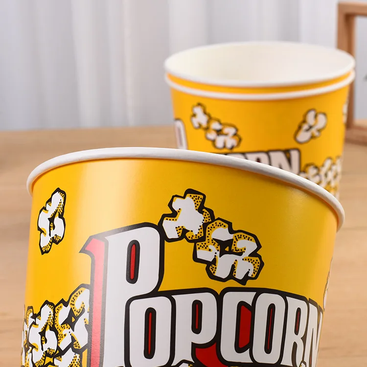 Wholesale disposable custom takeout restaurant food packaging popcorn french fries takeaway fried chicken paper bucket
