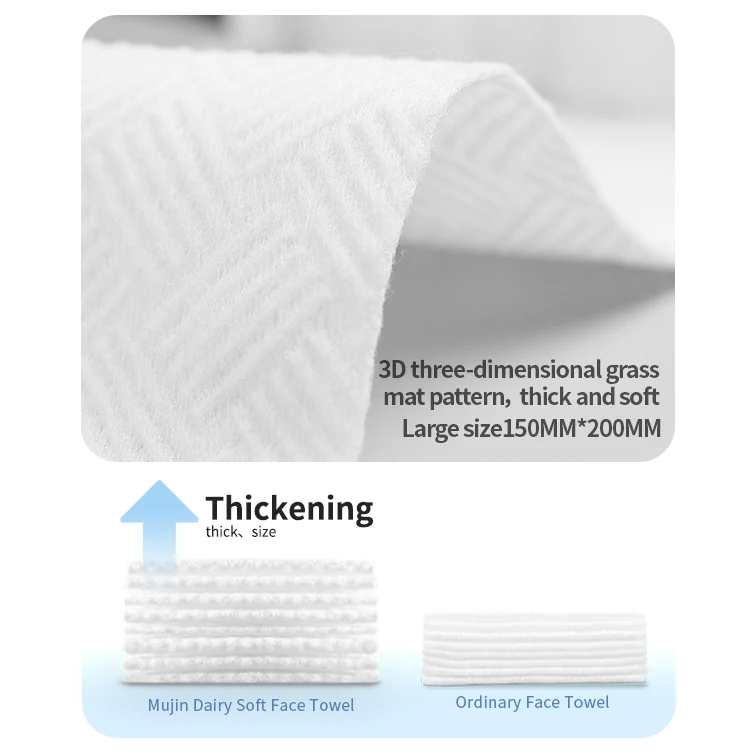 TCK Wet & Dry Wipes Tissue Disposable Cotton Cloth Towel Aesthetic Face Towel Facial Tissues