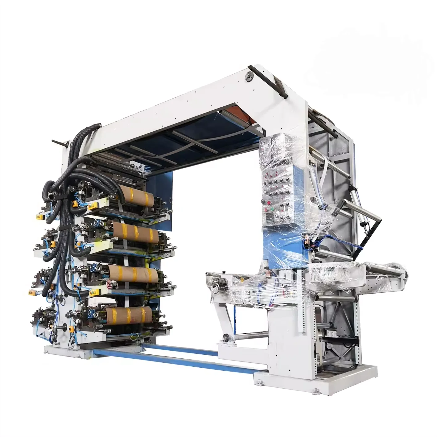 High quality 4 color paper plastic bag flexo printing machine