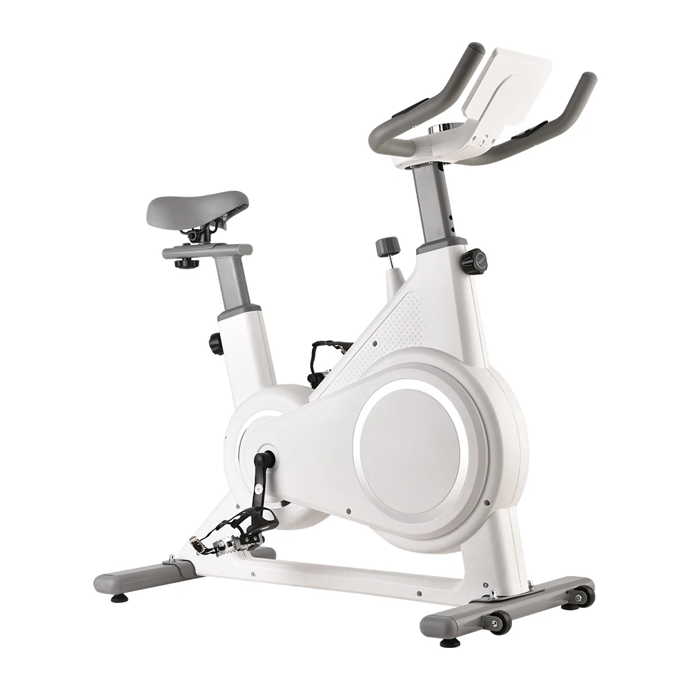 13 KGS Spin Trainer Gym Flywheel Adjustable Stationary Belt Home Indoor Bicycle Cycling Spinning Magnetic Sport Exercise Bike