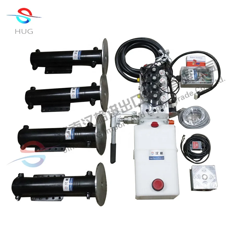 China supplier recreational vehicle caravan support hydraulic cylinder with self-balancing system
