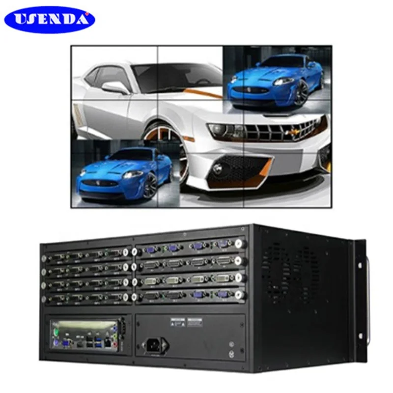 USENDA Factory Video processor video controller with HD-MI audio vga dp input all signals for video wall 2x2,3x3,4x4,5x5 ect.