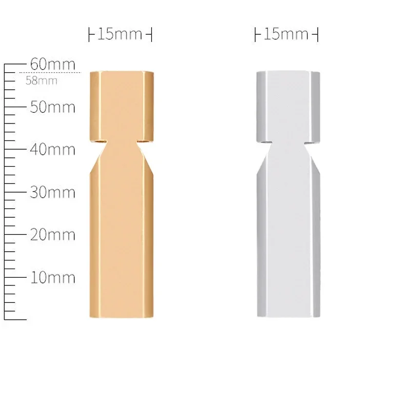 Multifunction Outdoors Portable High Decibel 150dB Keychain Whistle Aluminum Alloy Double Pipe Emergency Survival Whistle Tools