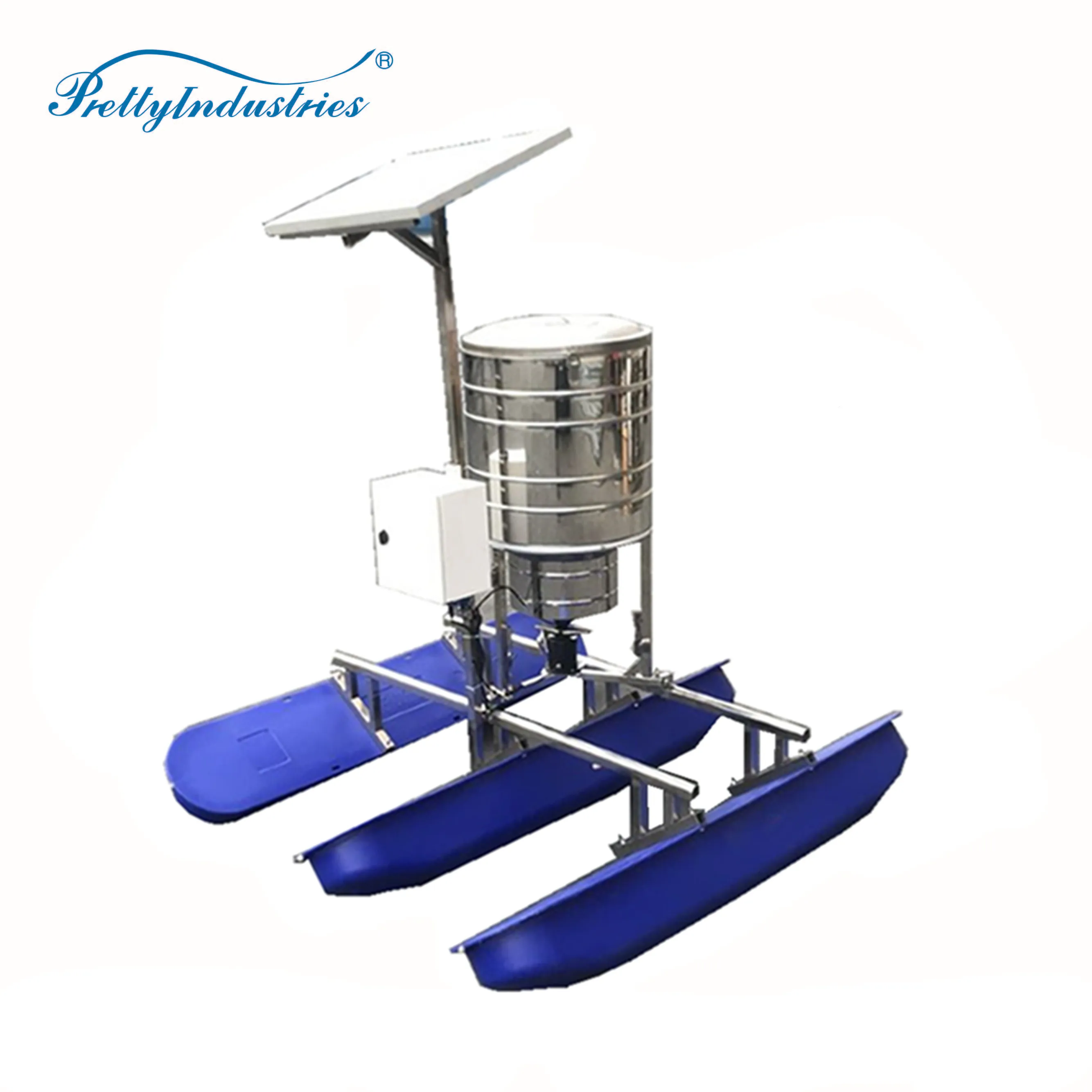 Solar auto feeder Electric automatic feeder for fish farm