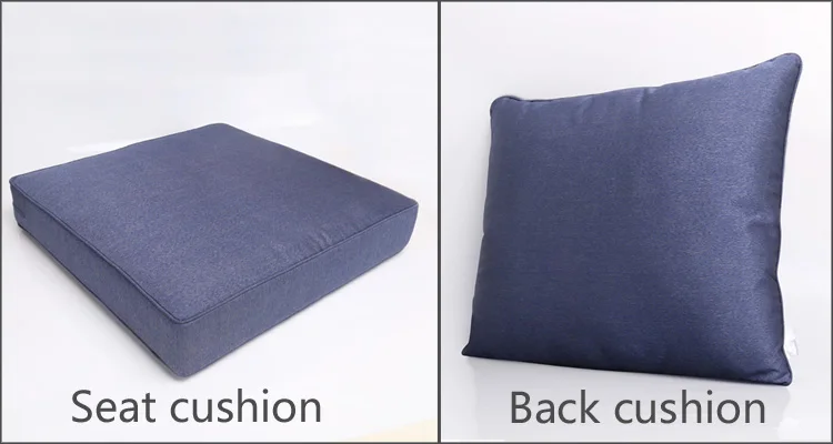 Custom Water Resistant Replacement Zipped Couch Sofa Seat Cushion for Cany Chair Cojin