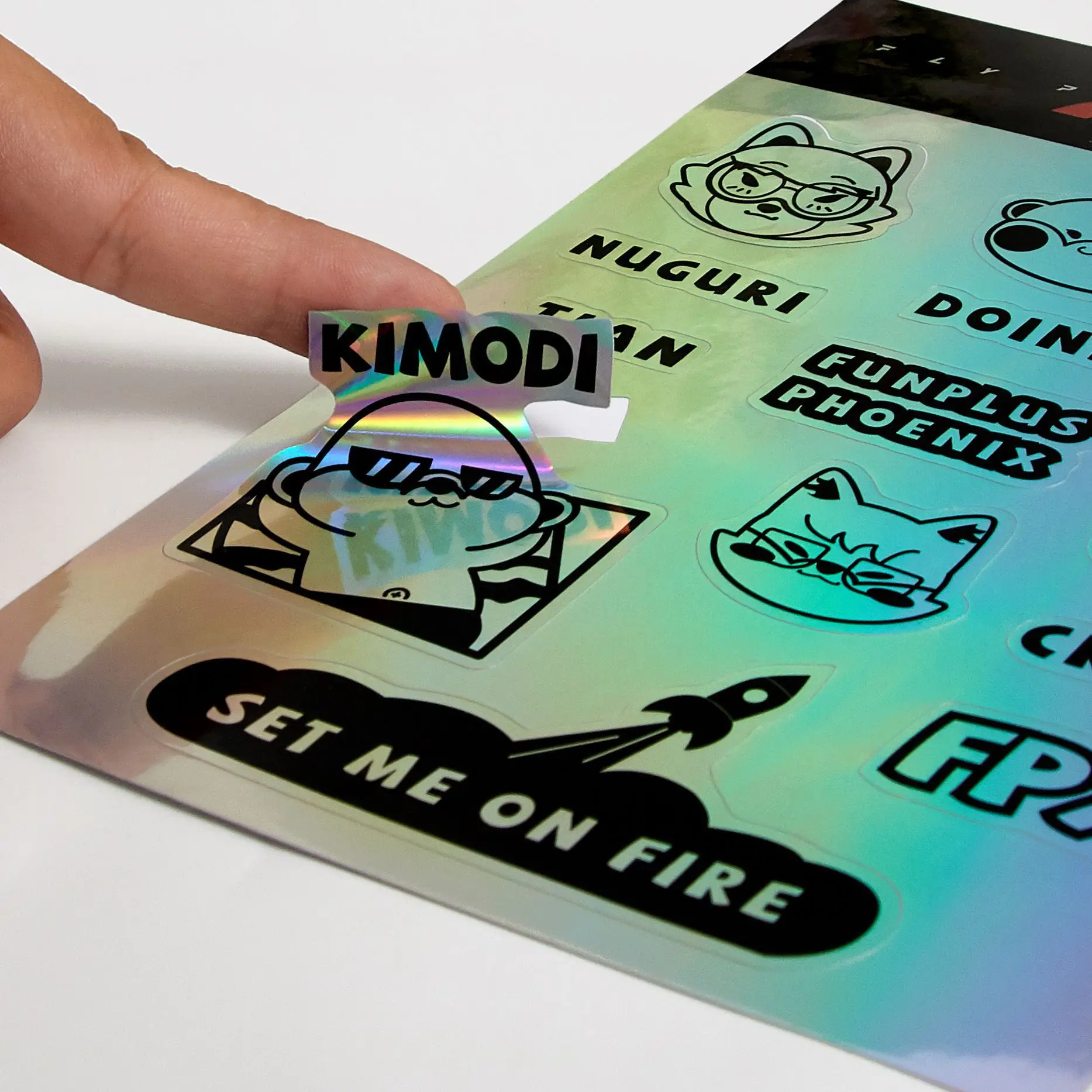 Custom Removable No Glue Static Cling Glass Window Vinyl Stickers