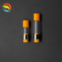 Shenzhen factory glass tank round tip ceramic carts AG02 empty 1ml vap pen cartridges screw on oil atomizer
