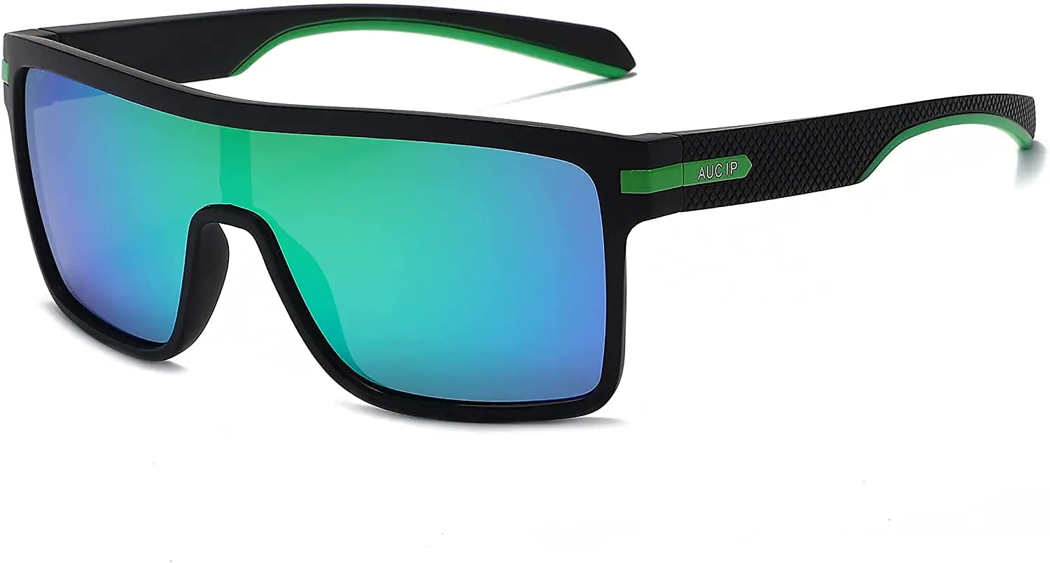 
Oversized Square HD Lens for Men Women Baseball Cycling Fishing Running Polarized Sports Sunglasses 