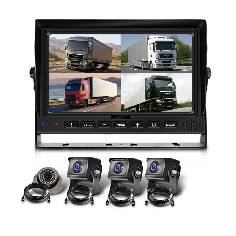 Wholesale 4CH 360 Dashcam HDD 1080P Car Security Mdvr Mobile Dvr Kit 12V 24v Vehicle Blackbox Truck Bus Camera CCTV System