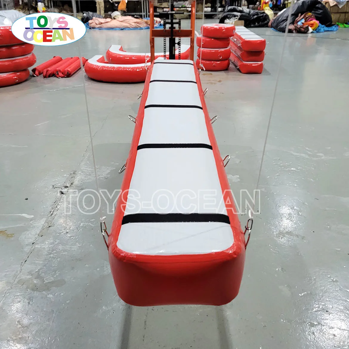 Factory Custom inflatable Warrior Course Swinging Step Ring Piston Horseshoe Air Bridge Air Spot Set