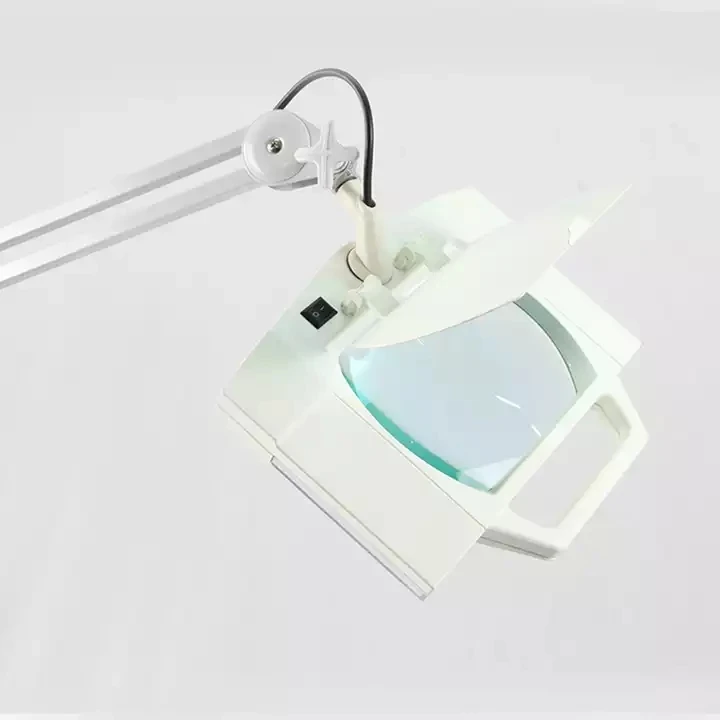 Dimmable cosmetic magnifying lamp Adjustable Arm glass light dental machine