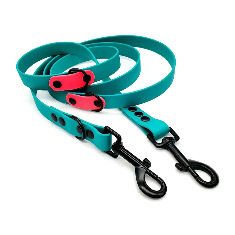Pet Supplies Soft PVC TPU Rubber Custom Waterproof PVC Dog Collar And Leash Set For Walking Training