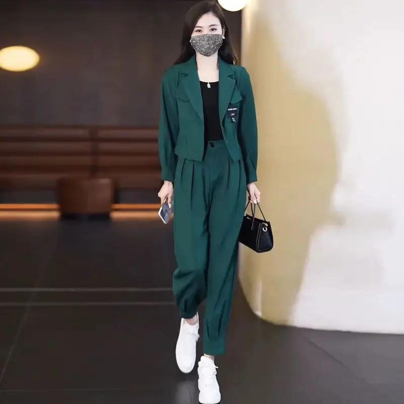 New Arrivals Two Piece Set Women Clothing Short Blazer Set Spring Fall Sets Women Fashion Trendy Suit For Women
