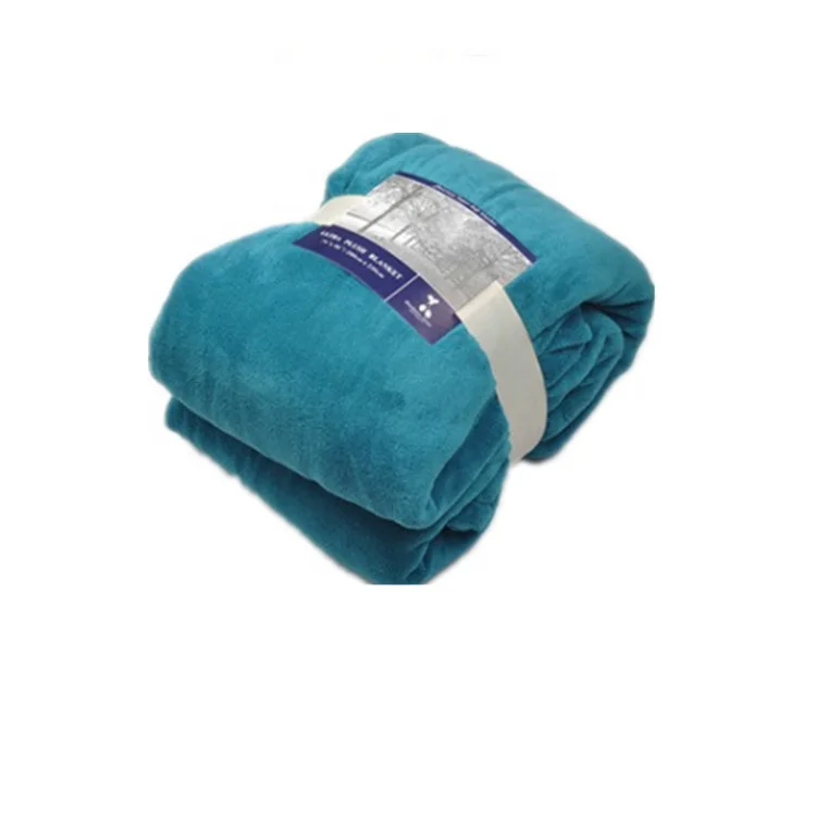 A81117 100% Polyester Microfiber Super King Size Knitted  Mink Blanket Flannel