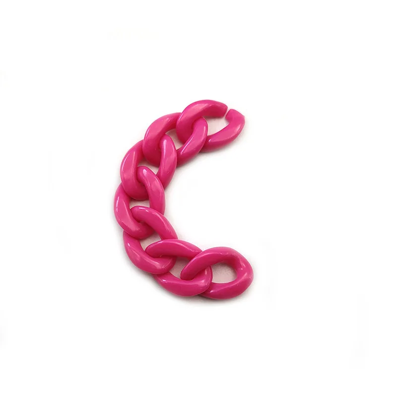 Acrylic Chain Link Plastic O Ring Loose Bead Decorate Bag Strap Belt Jewelry Making Glasses Lanyard DIY Craft Accessories