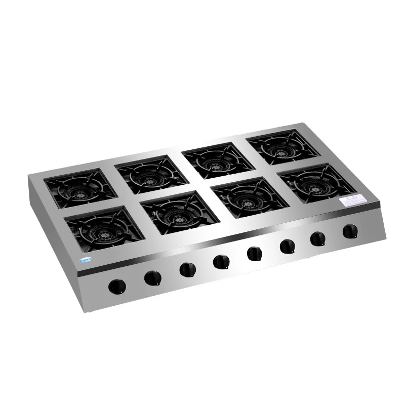 Электронная Газовая плита с 8 горелками, горячая распродажа, газовая плита, варочная панель