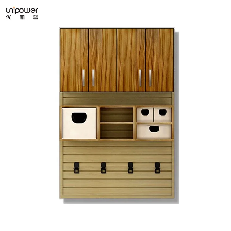 96'x12.6' Shopfitings Garage Wall Tool Storage PVC slatwall Panels Terminator of MDF slatwall