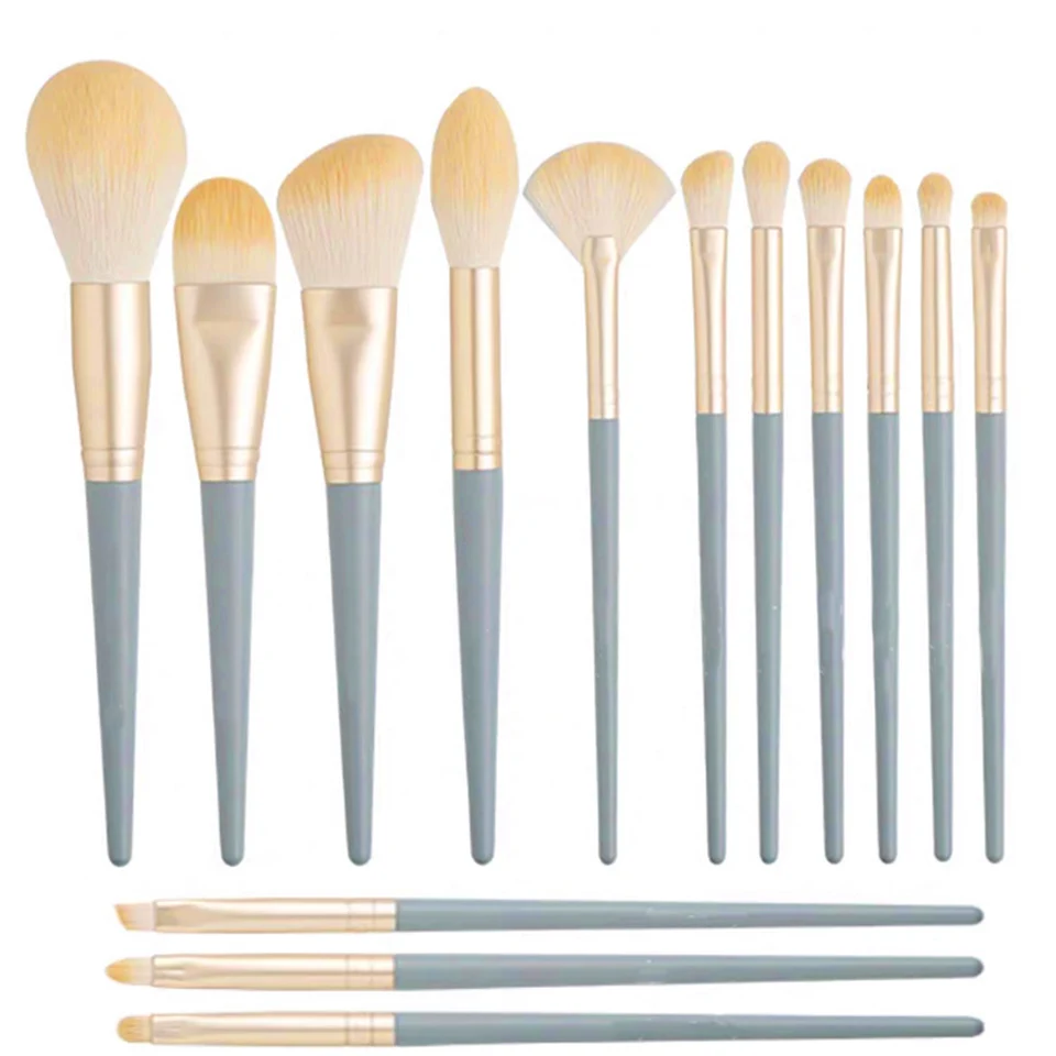 custom logo high quality makeup brushes private label makeup brush set 16pcs