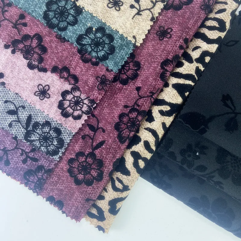 New Hacci ANGORA WITH FLOCKING STRETCH customize Knitting Jersey Fabric for women garment