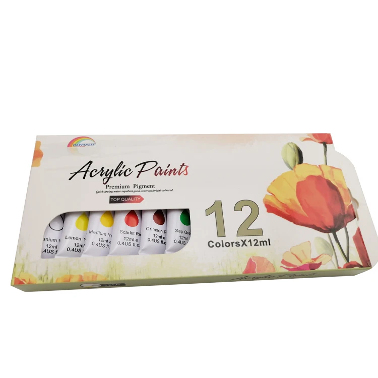 Gouache Paint Set 12 Color X 12ml Tubes for Beginners and School Students Dinning Table Set Art Painting Drip Bear Paint Set