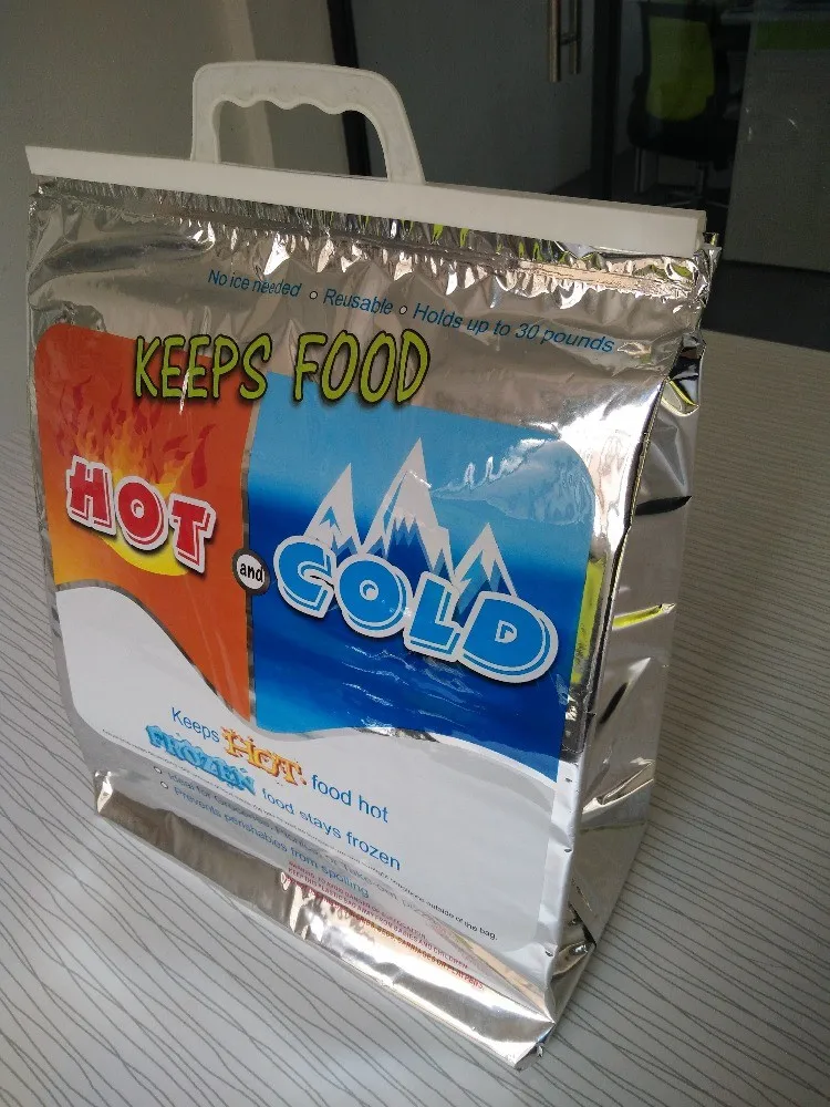 Customised Insulated Large Cooler Bags Aluminium Foil Zip Lock Bag Insulation Packaging Bags Thermal