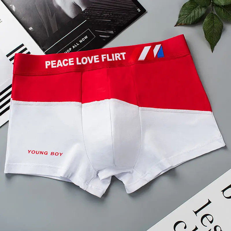 Brand Boxer Mens Underwear Men Cotton Underpants Male Pure Men Mid-waist seamless cotton Panties Shorts Underwear